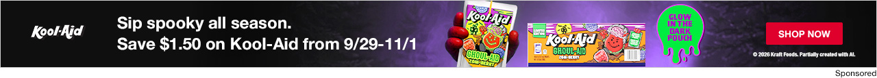 Save $1.50 on Kool-Aid from 9/29-11/1