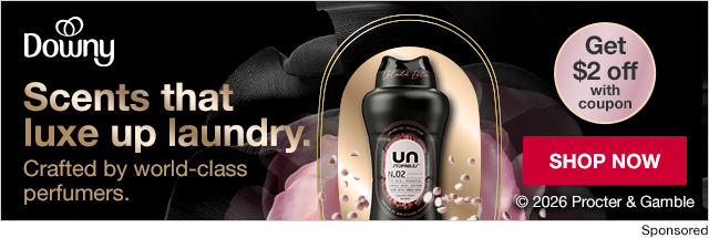 Downy. Scents that luxe up laundry. Crafted by world-class perfumers. Get $2 off with coupon. SHOP NOW.