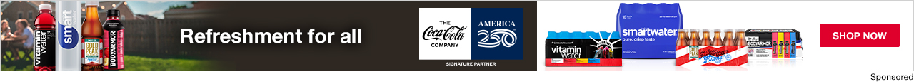 Coca Cola l America 250, Refreshment for all, Shop Now