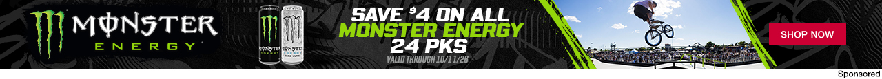 Monster Energy. Save $4 On All Monster Energy 24 Pks. Valid Through 10/11/26. Shop Now.