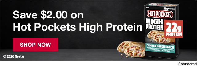 Save $2.00 on Hot Pockets High Protein