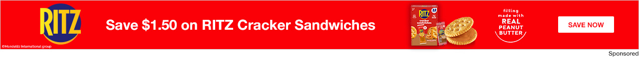 Save $1.50 on RITZ Cracker Sandwiches