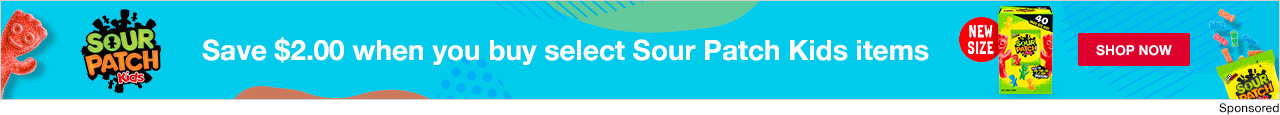 Save $2.00 when you buy select Sour Patch Kids items. Shop now.