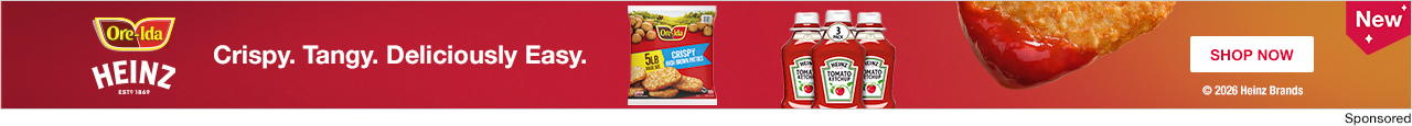 Ore-Ida Crispy. Tangy. Deliciously Easy.