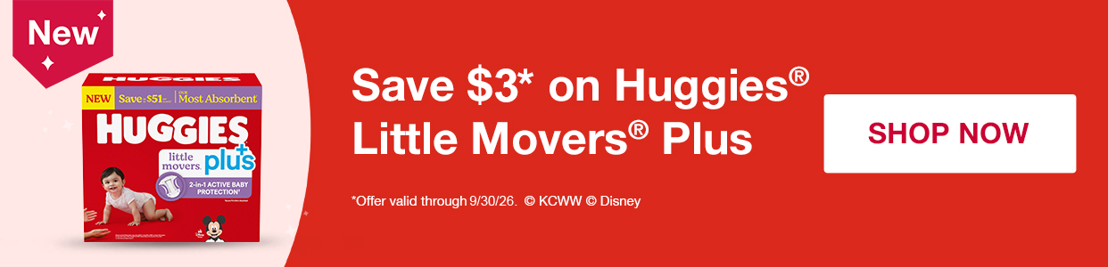Save $3 on Huggies Little Movers Plus
