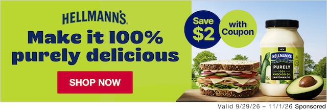 Hellmanns. Make it 100% purely delicious. Save $2 with Coupon. Shop Now.