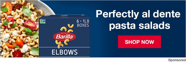 Barilla®, Perfectly al dente pasta salads, Shop Now