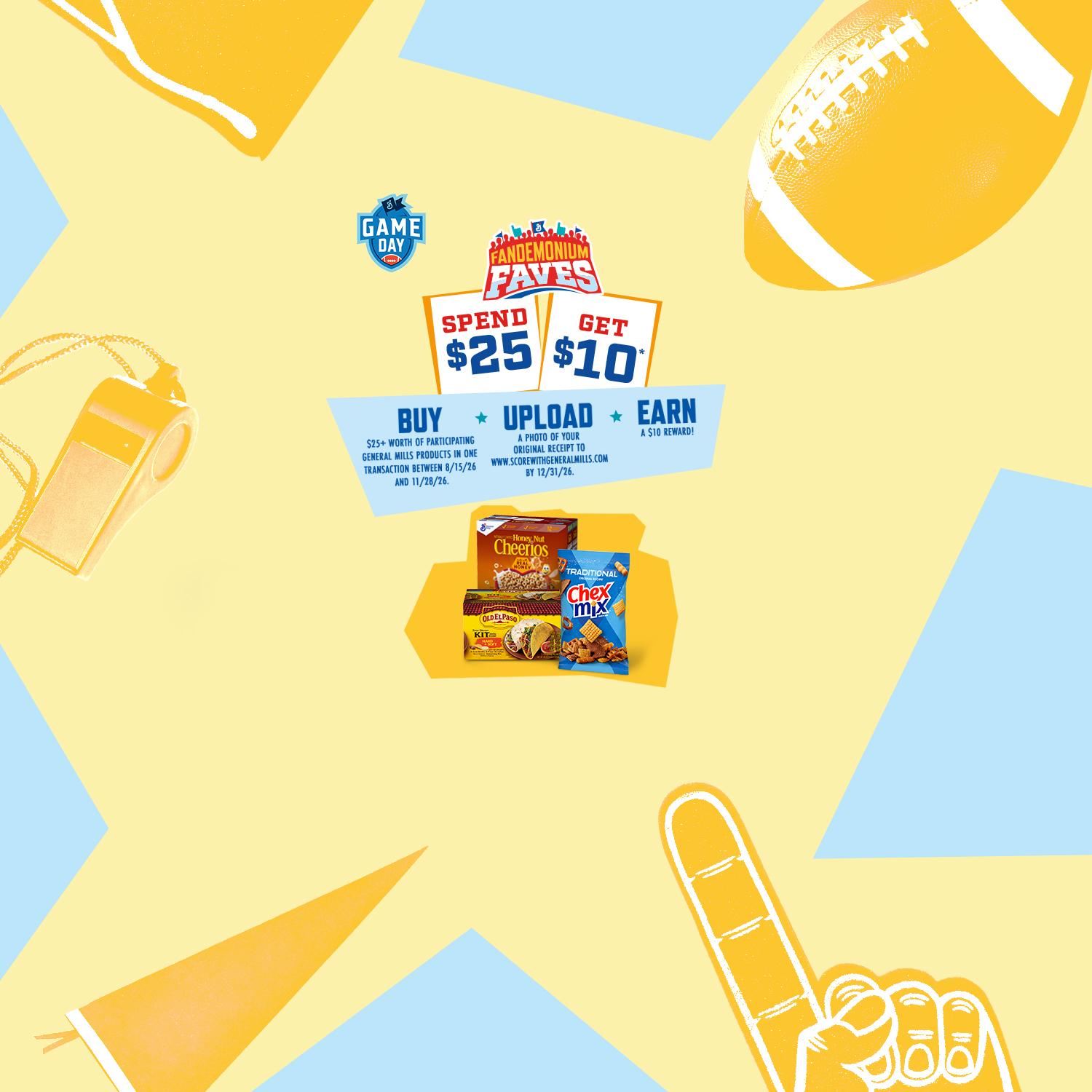 General Mills Spend $25, Get $10*