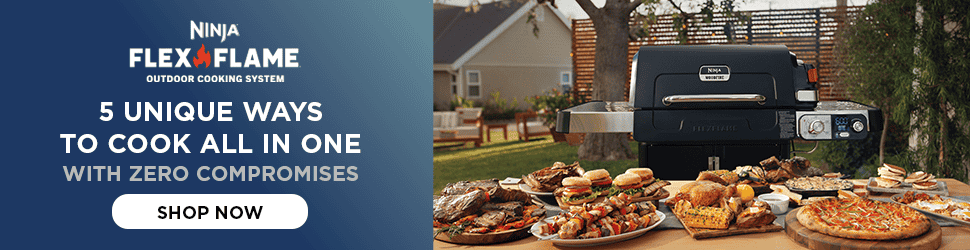 Advertisement. Ninja FlexFlame Outdoor Cooking System. 5 unique ways to cook all in one with zero compromises, shop now.