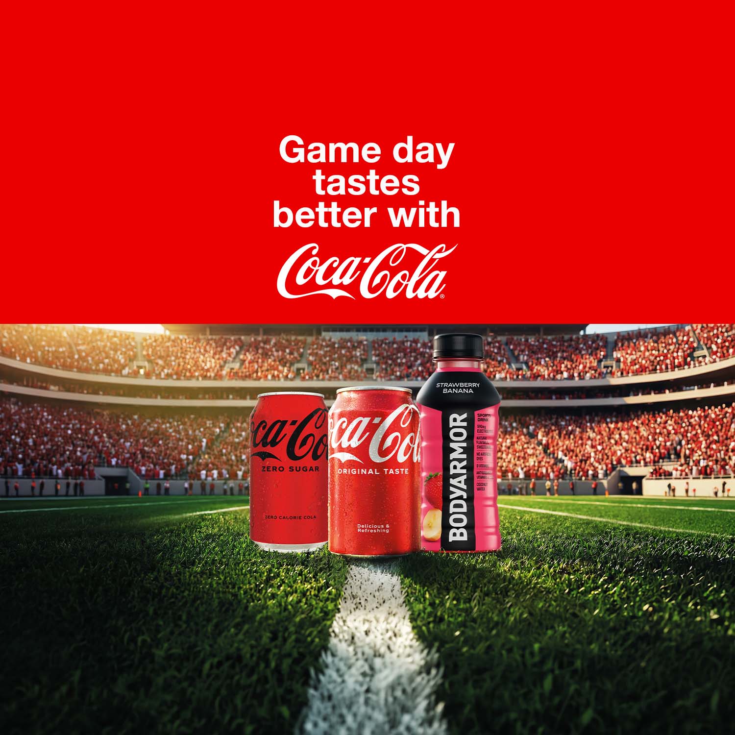 Game day tastes better with Coca-Cola