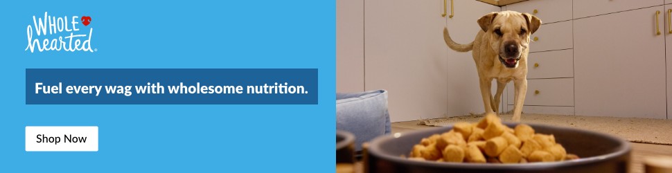 Advertisement. WholeHearted. Fuel every wag with wholesome nutrition. Shop Now.