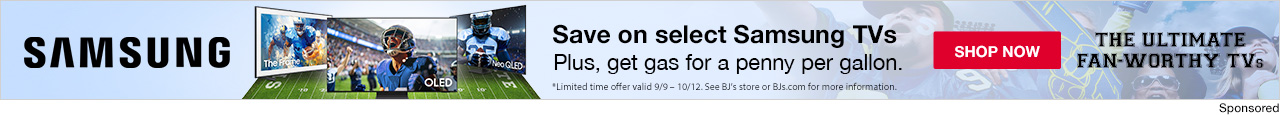 Samsung. Save on select Samsung TVs plus get gas for a penny per gallon. Shop now.