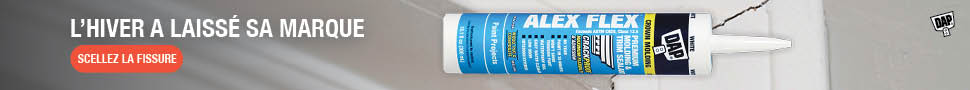 Advertisement. L'hiver a laisse sa marque. Scellez la fissure.
