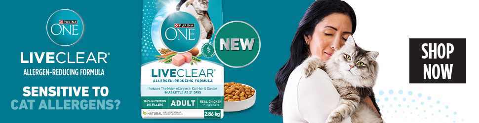 Advertisement. Purina ONE LiveClear. New. Sensitive to Cat Allergens? Shop Now.