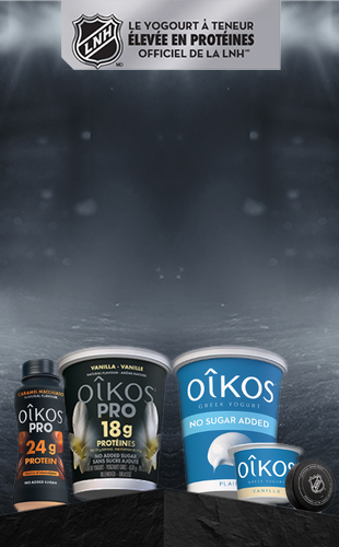 LE YOGOURT A TENEUR ÉLEVÉE EN PROTÉINES OFFICIEL DE LA LNH