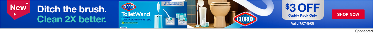 Ditch the brush. Clean 2X better. Clorox. Shop now. 