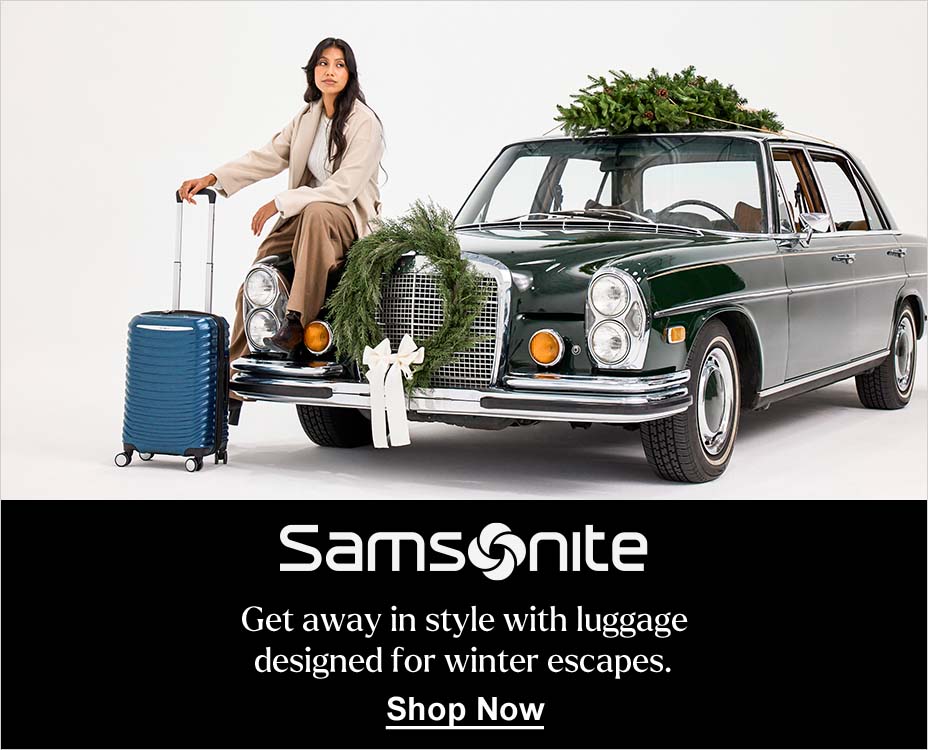 Samsgnite. Get away in style with luggage designed for winter escapes. Shop Now
