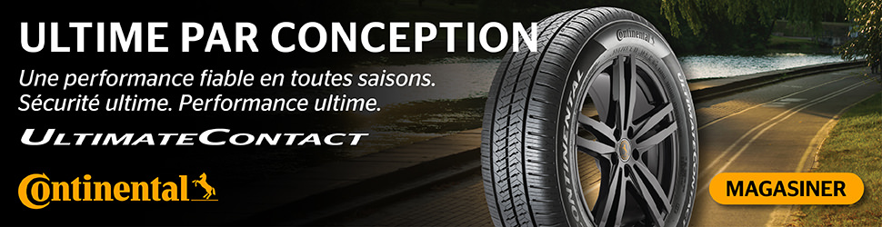 Advertisement. Ultime par conception. Une performance fiable en toutes saisons. Sécurité ultime. Performance ultime. Ultimate Contact. 