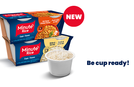 NEW Minute Rice, Win meal time. Be cup ready! Shop Now