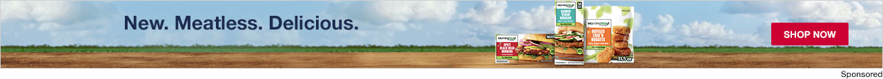 Morningstar Farms. New. Meatless. Delicious. 