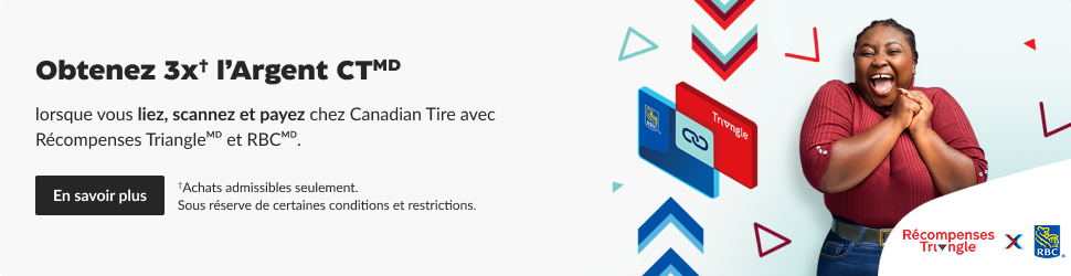 Advertisement. Obtenez 3x l’Argent CT avec RBC lorsque vous associez, scannez et payez chez Canadian Tire.