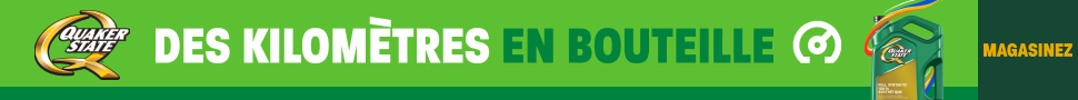 Advertisement. Quaker State. Des kilomètres en bouteille. Offert chez Canadian Tire. Magasinez maintenant.