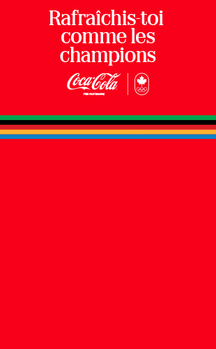 Coca Cola, Rafraîchis-toi comme les champions. ACHETEZ MAINTENANT
