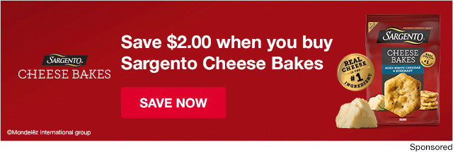 Save $2.00 when you buy Sargento Cheese Bakes