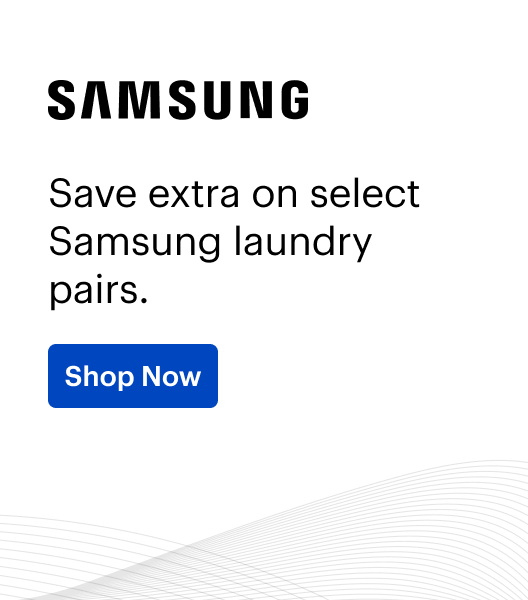 Save Extra on select Samsung laundry pairs. Shop now.