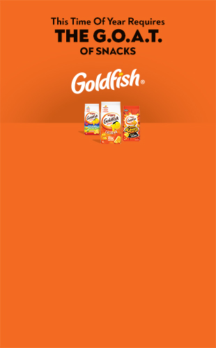 This Time Of Year Requires THE G.O.A.T. OF SNACKS Goldfish.