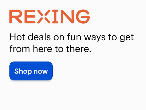 Hot deals on fun ways to get from here to there.