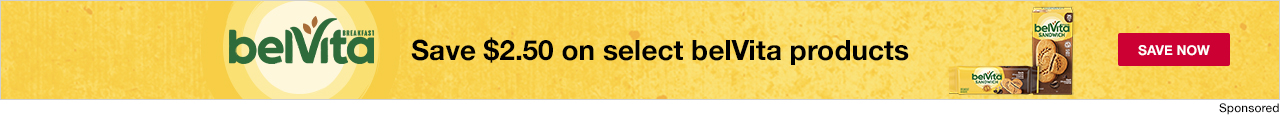 BelVita. Save Now. 