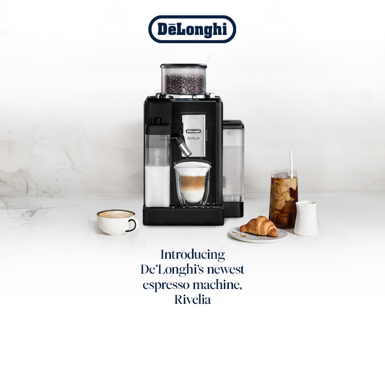 Introducing De’Longhi’s newest espresso machine, Rivelia. Shop Now.

