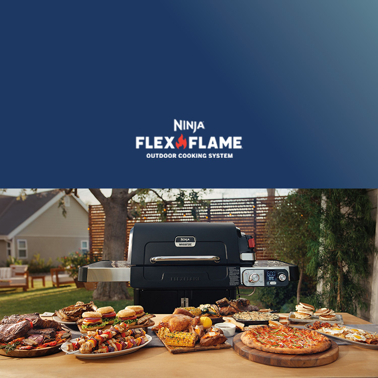 Ninja FlexFlame Outdoor Cooking System. 5 unique ways to cook all in one with zero compromises, shop now.