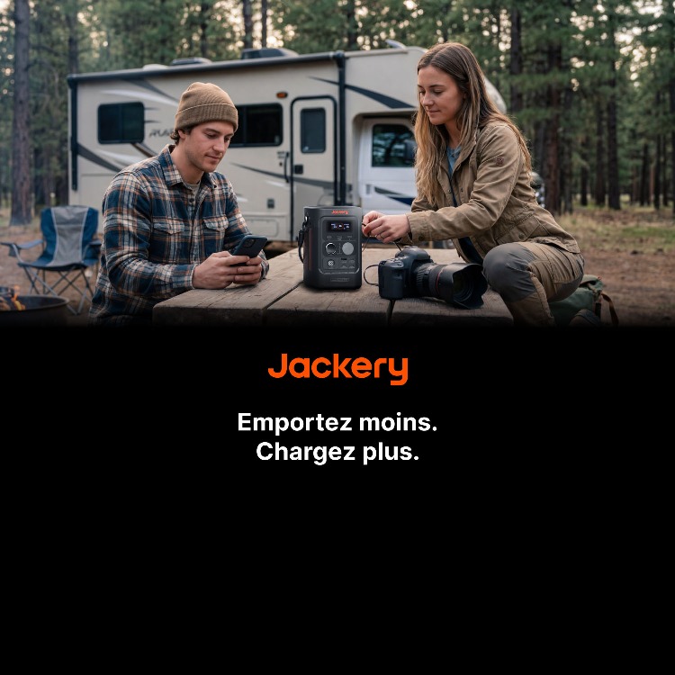 Jackery. Emportez moins. Chargez plus. Magasinez.
