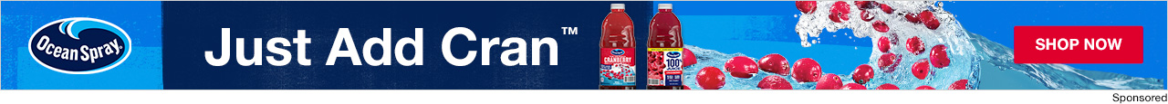 Ocean Spray. Just Add Cran. Shop Now.