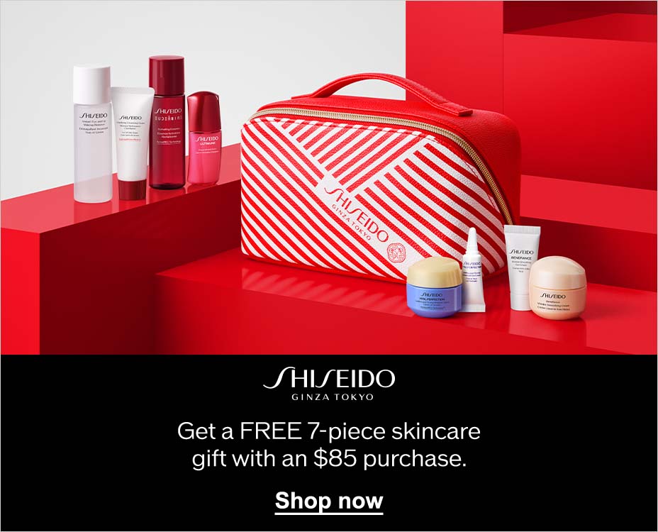 SHISEIDO GINZA TOKYO. Get a FREE 7-piece gift with an $85 purchase. Shop now