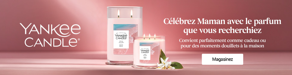 Advertisement. YANKEE CANDLE. Célébrez Maman avec le parfum que vous recherchiez. Convient comme cadeau ou pour des moments douillets.