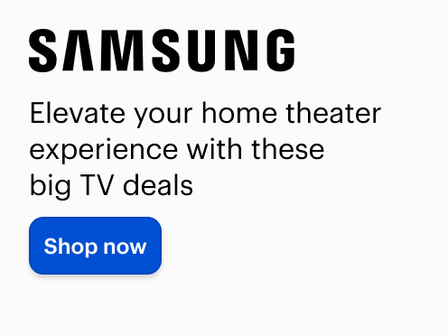 Elevate your home theater experience with these big TV deals. Shop now.
