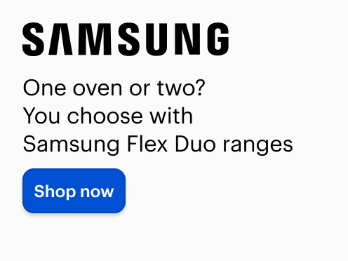 One oven or two? You choose with Samsung Flex Duo ranges. Shop now.