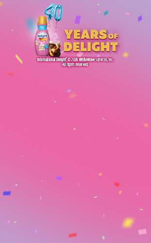 International Delight, YEARS OF DELIGHT. International Delight®© 2026 White Wave Services, Inc. All rights reserved.