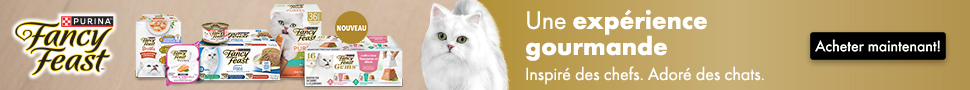 Advertisement. PURINA Fancy Feast Une expérience gourmande. Achetez maintenant.