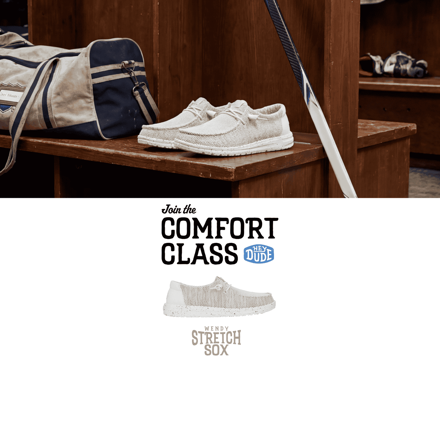 HeyDude, Join the comfort class, Wally stretch