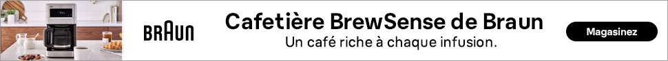 Advertisement. BRAUN. Cafetière BrewSense de Braun
Un café riche à chaque infusion. Magasinez.