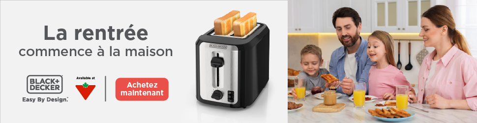 Advertisement. BLACK+DECKER  Easy By Design.La rentrée  commence à la maison