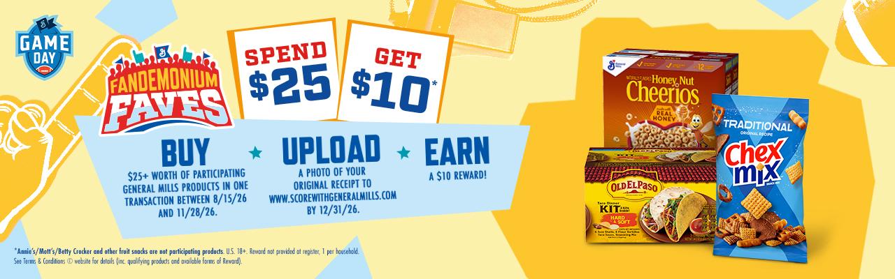 General Mills Spend $25, Get $10*