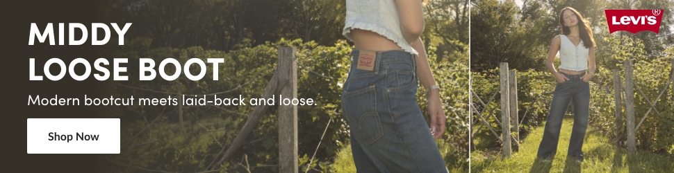 Advertisement. Levi's. Middy Loose Boot. Modern bootcut meets laid-back and loose.