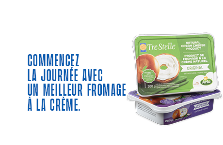 Tre Stelle - Commence la journée avec un meilleur fromage à la crème.
