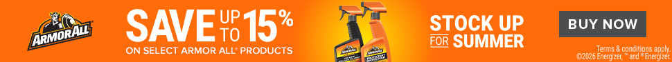 Advertisement. Armor All. Save up to 15% on select Armor All products. Buy Now.