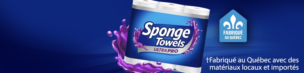 Sponge Towels ULTRA PRO, FABRIQUÉ AU QUEBEC